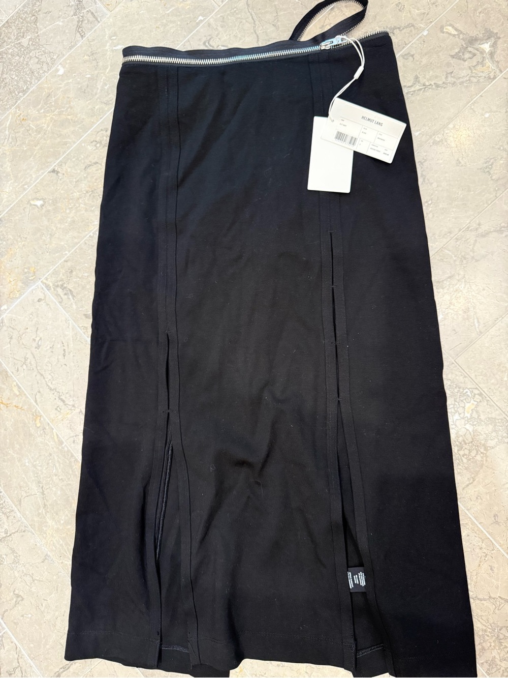 Helmut Lang  Midi Skirt with Front Slits